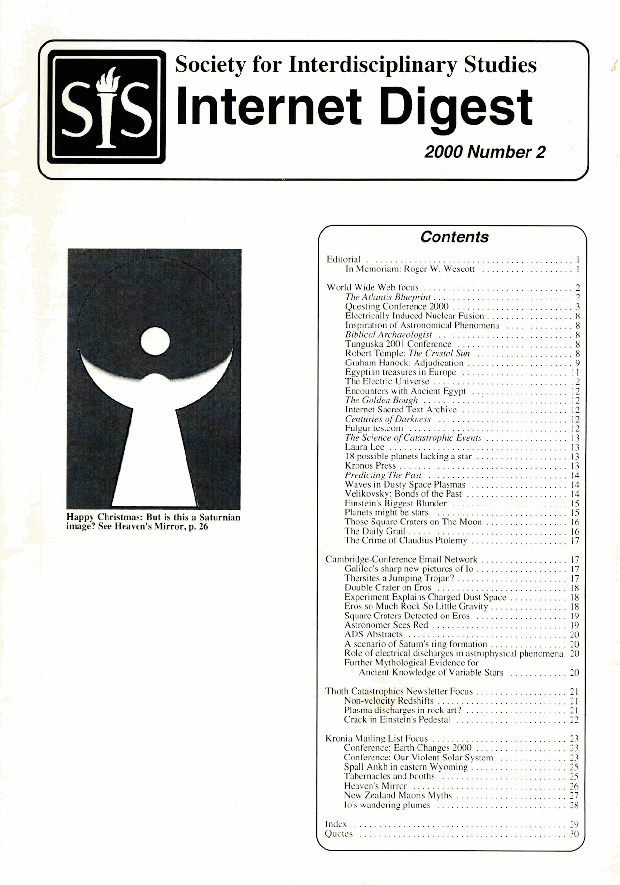 SIS Internet Digest 2000-2 cover