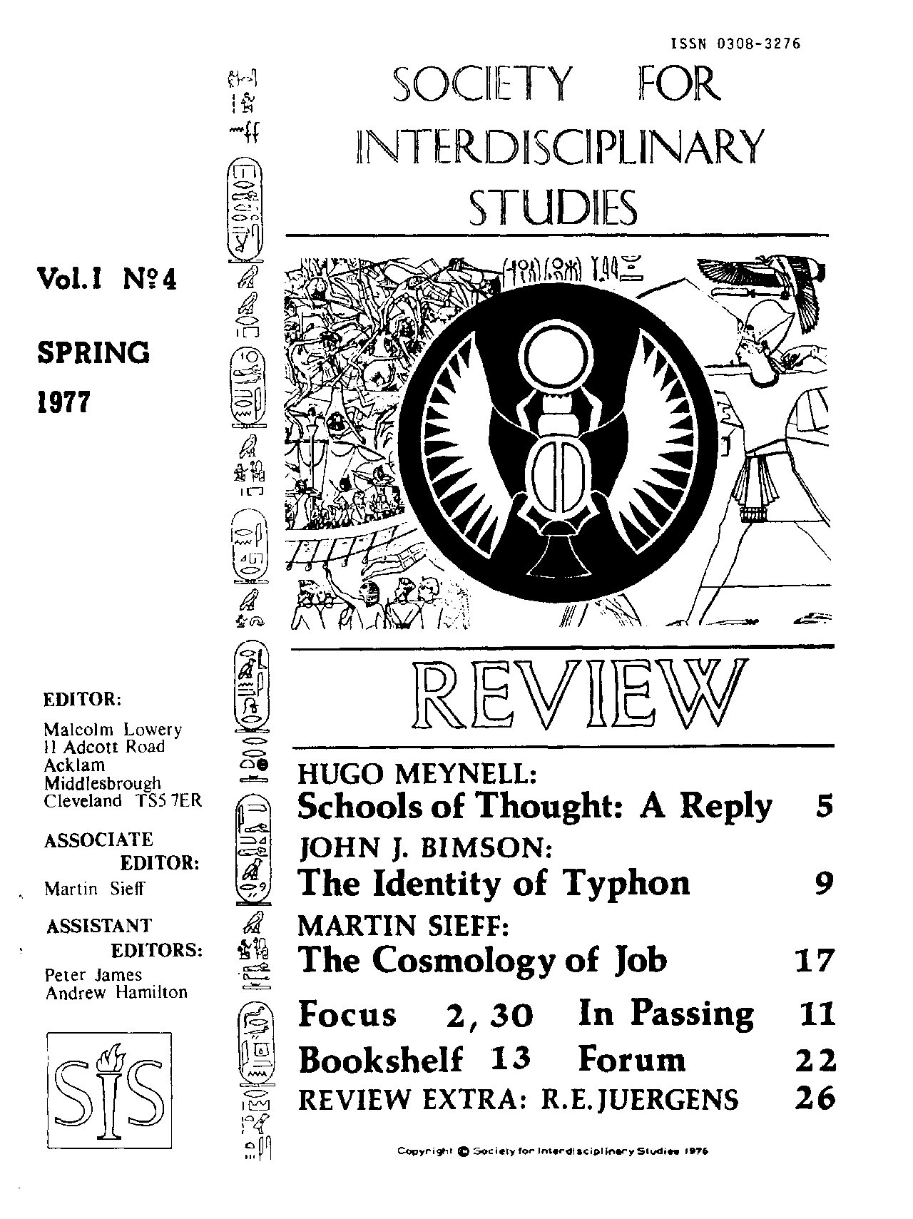 SIS Review 1977 v1 n4 cover