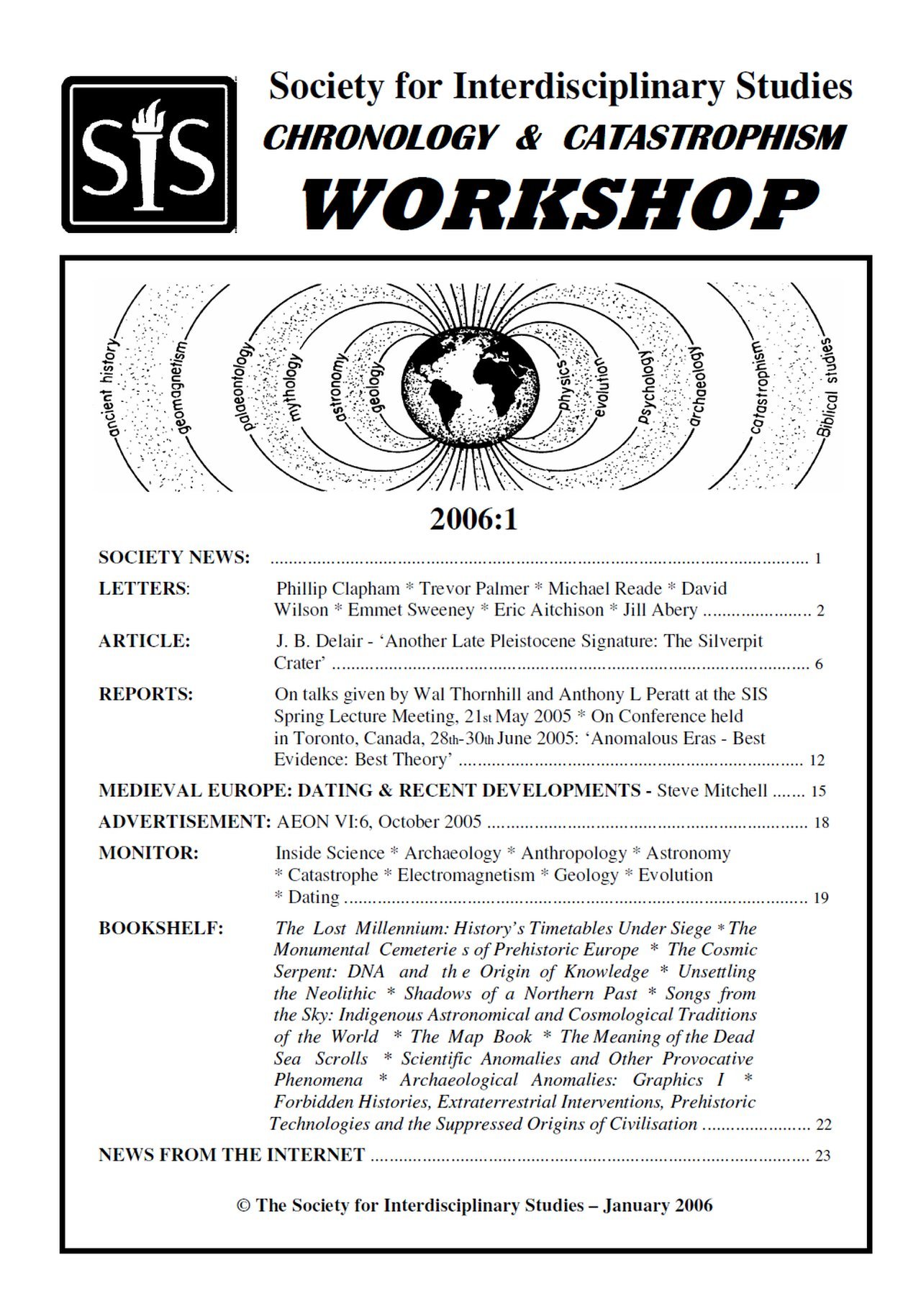 SIS Workshop 2006-1 cover
