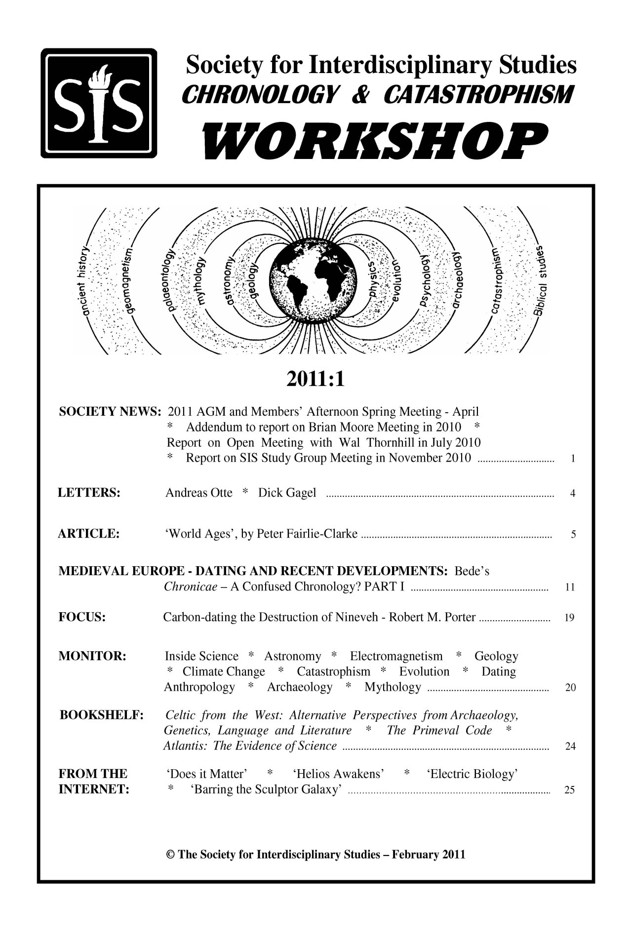 SIS Workshop 2011-1 cover