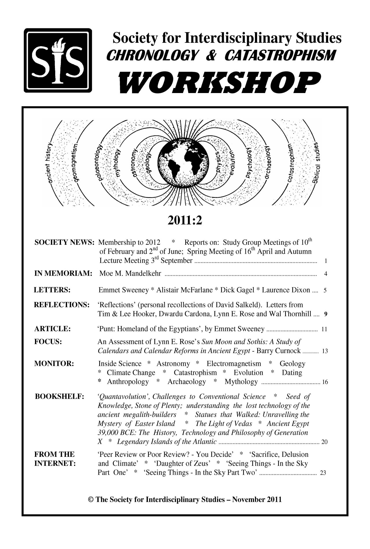 SIS Workshop 2011-2 cover