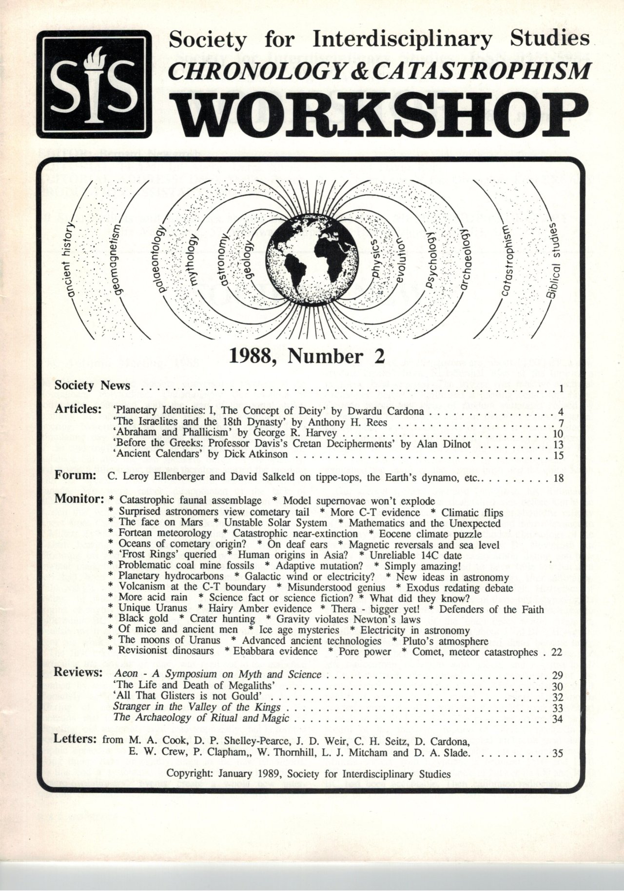 SIS workshop 1988-2 cover