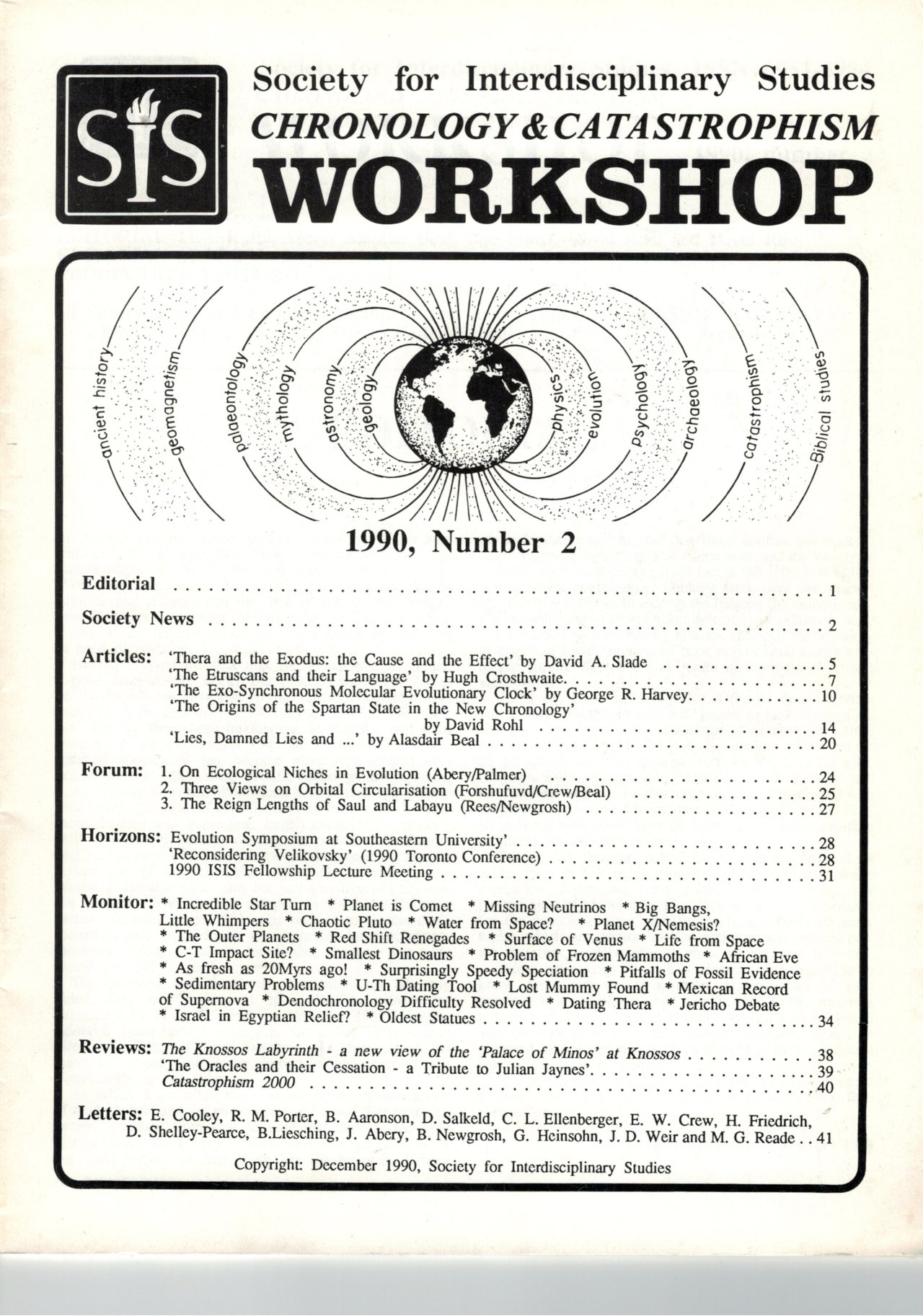 SIS workshop 1990-2 cover